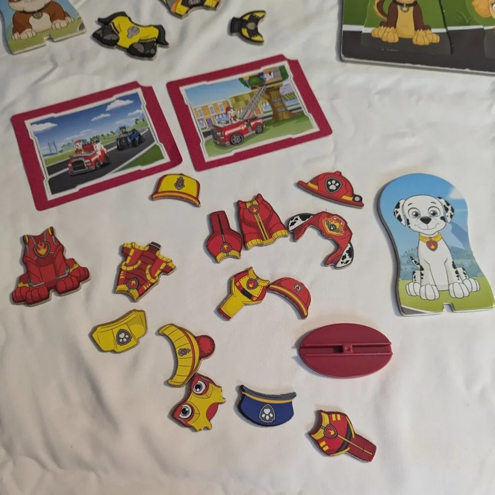 Paw Patrol Puzzle, by Melissa & Doug, and a plush Chase